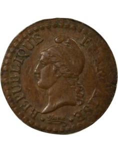 Dupré 1 centime Cuivre An 7/6 A - Paris 2