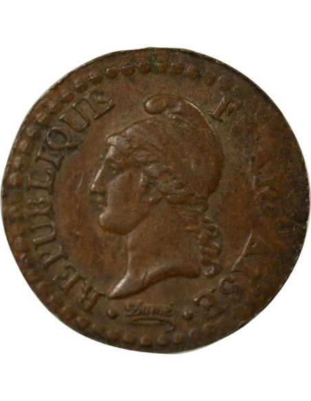 Dupré 1 centime Cuivre An 7/6 A - Paris