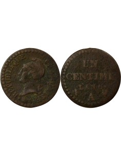 Dupré 1 centime Cuivre An 6 A - Paris