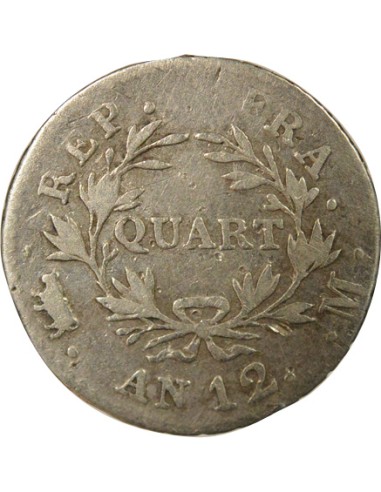 Roi d'Italie 1/4 franc Argent An 12 M Toulouse