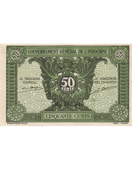 Indo-Chine Fr. 50 cents 1942