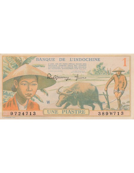Indo-Chine Fr. 1 piastre 1949
