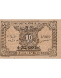 Indo-Chine Fr. 10 cents 1942