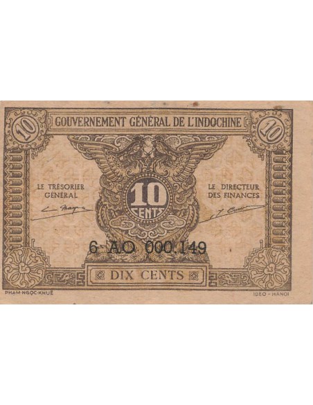 Indo-Chine Fr. 10 cents 1942