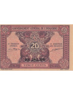 Indo-Chine Fr. 20 cents 1942