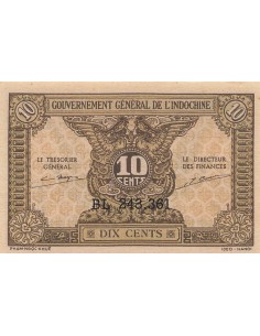 Indo-Chine Fr. 10 cents 1942