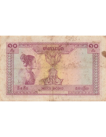 Indo-Chine Fr. 10 piastres 1953