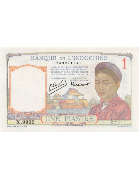 Indo-Chine Fr. 1 piastre 1949