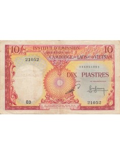 Indo-Chine Fr. 10 piastres 1953