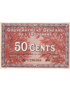 Indo-Chine Fr. 50 cents 1939