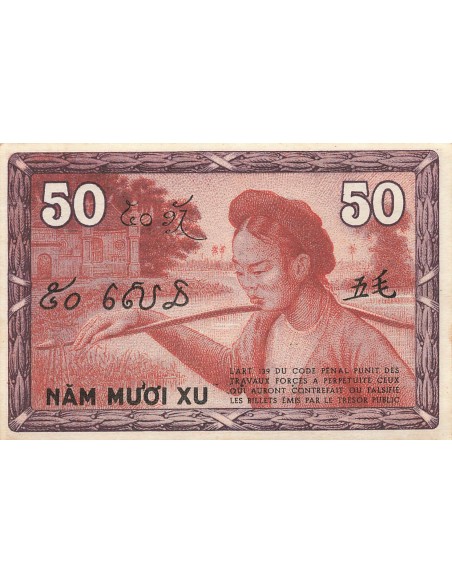 Indo-Chine Fr. 50 cents 1939