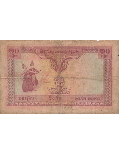 Indo-Chine Fr. 10 piastres 1953