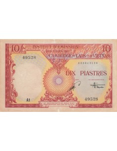Indo-Chine Fr. 10 piastres 1953