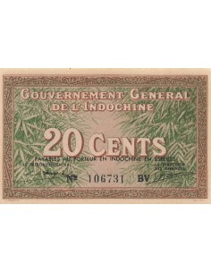Indo-Chine Fr. 20 cents 1939
