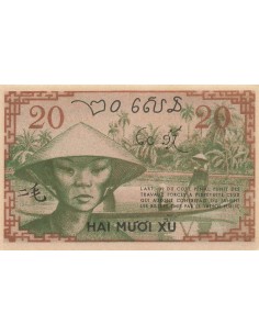 Indo-Chine Fr. 20 cents 1939 2