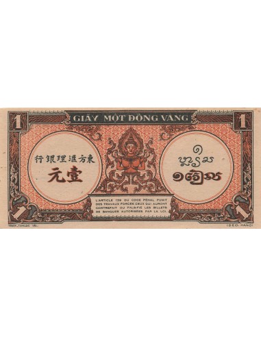 Indo-Chine Fr. 1 piastre 1942