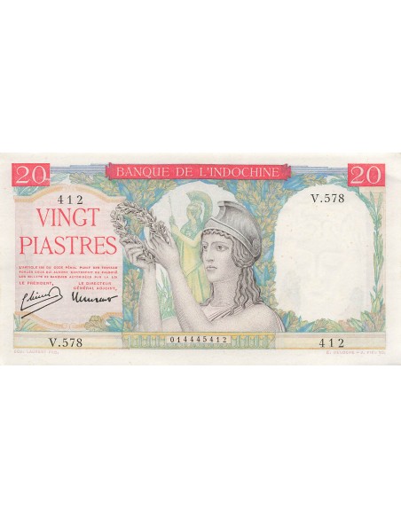 Indo-Chine Fr. 20 piastres 1949
