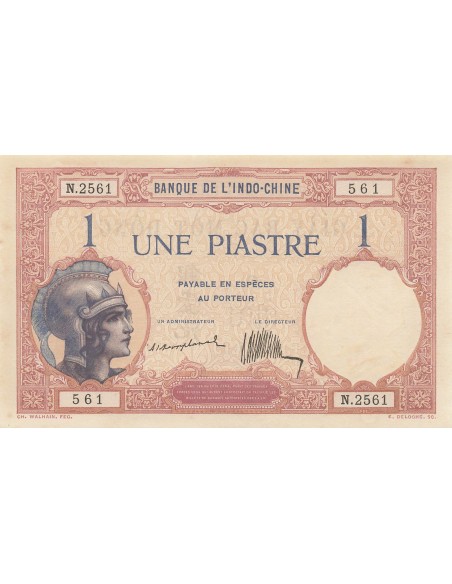 Indo-Chine Fr. 1 piastre 1921