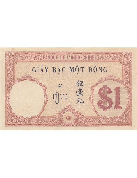 Indo-Chine Fr. 1 piastre 1921