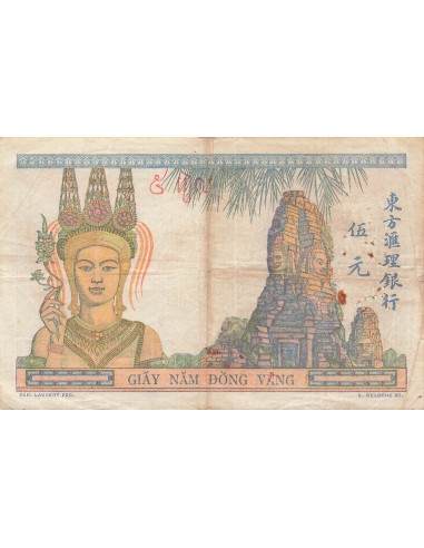 Indo-Chine Fr. 5 piastres 1932