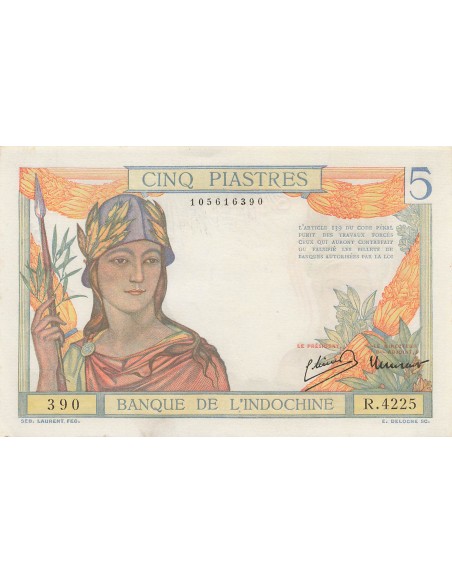 Indo-Chine Fr. 5 piastres 1946