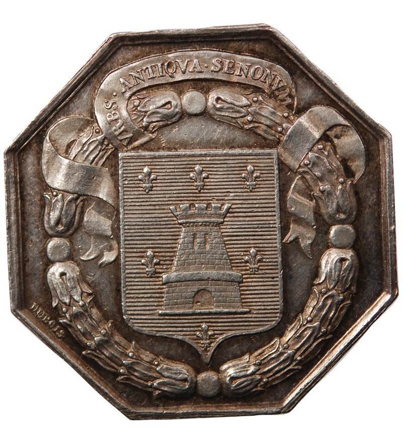 BOURGOGNE - JETON ARGENT "Société archéologique de Sens"