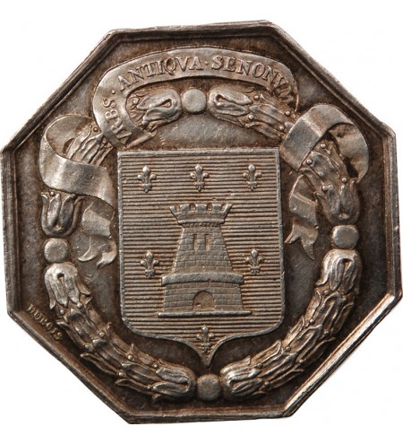 BOURGOGNE - JETON ARGENT "Société archéologique de Sens"