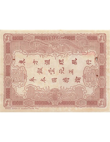 Indo-Chine Fr. 1 piastre 1909