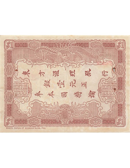 Indo-Chine Fr. 1 piastre 1909