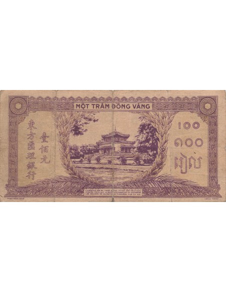 Indo-Chine Fr. 100 piastres 1942