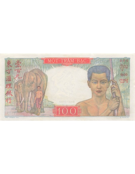 Indo-Chine Fr. 100 piastres 1947