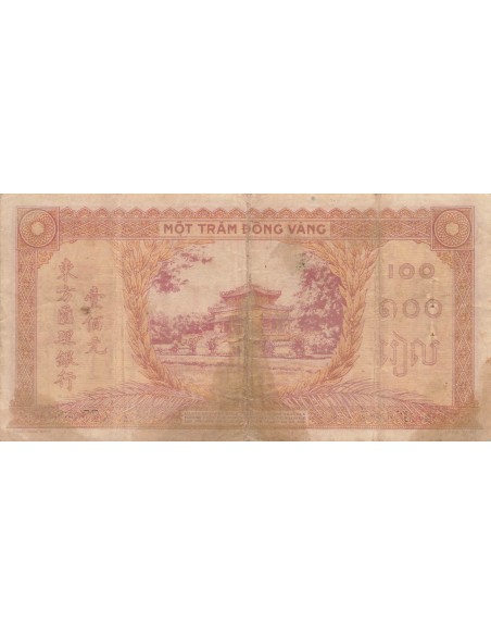 Indo-Chine Fr. 100 piastres 1942
