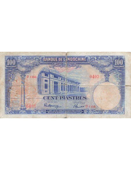 Indo-Chine Fr. 100 piastres 1946