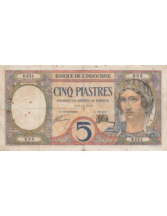 Indo-Chine Fr. 5 piastres 1927