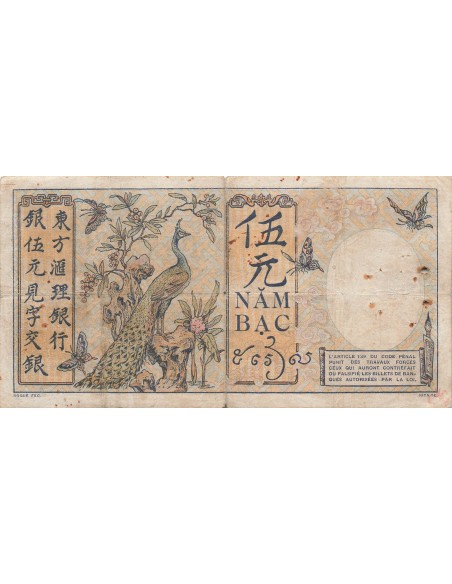 Indo-Chine Fr. 5 piastres 1927