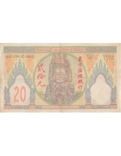 Indo-Chine Fr. 20 piastres 1928 2
