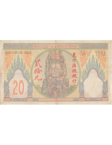 Indo-Chine Fr. 20 piastres 1928