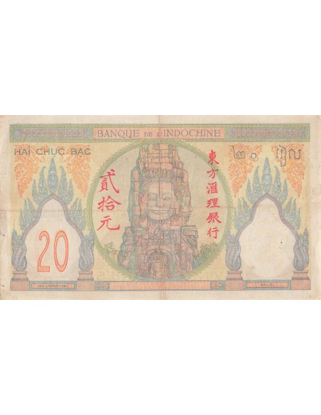 Indo-Chine Fr. 20 piastres 1928
