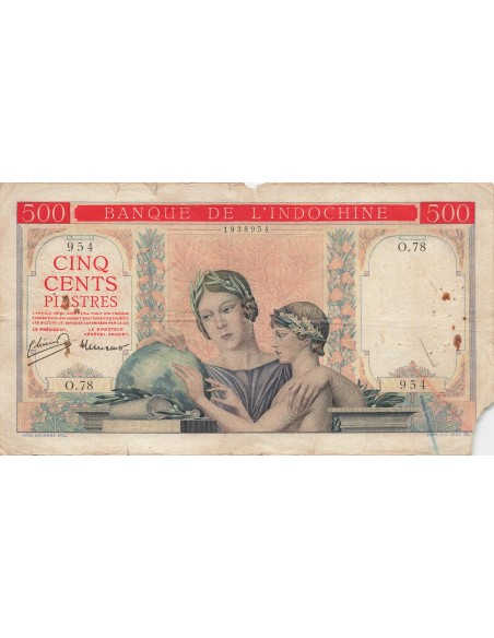 Indo-Chine Fr. 500 piastres 1951