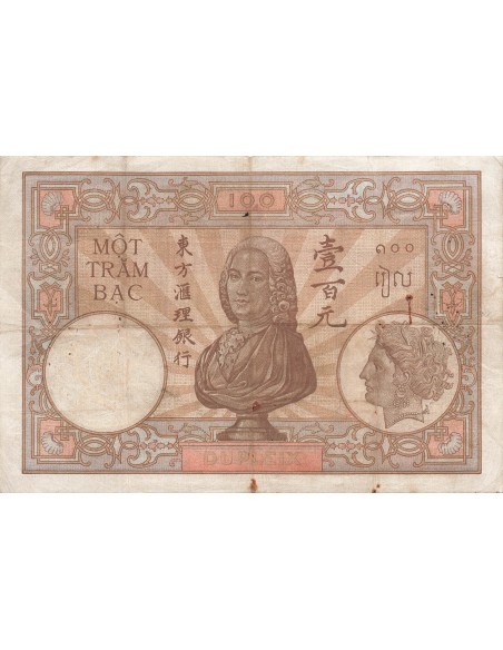 Indo-Chine Fr. 100 piastres 1932