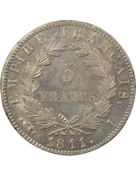 Roi d'Italie Empire 5 francs Argent 1811 I Limoges