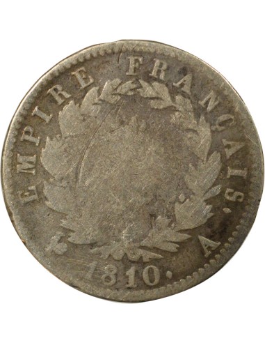 Roi d'Italie Empire 1 franc Argent 1810 A - Paris