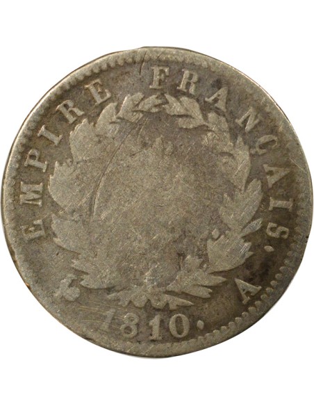 Roi d'Italie Empire 1 franc Argent 1810 A - Paris