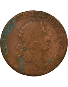 Pologne-Lituanie Stanislas II 1 trojak Cuivre 1783 Varsovie 2