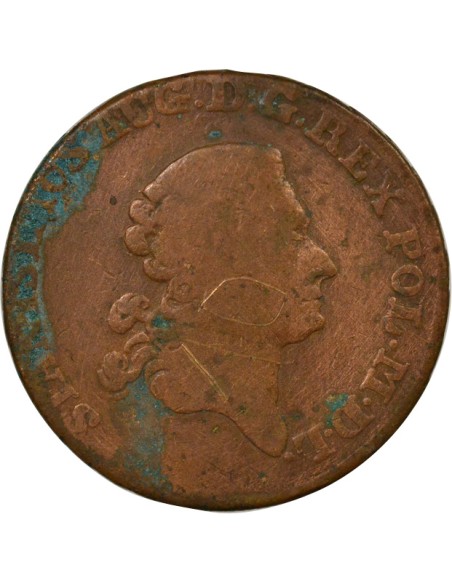 Pologne-Lituanie Stanislas II 1 trojak Cuivre 1783 Varsovie