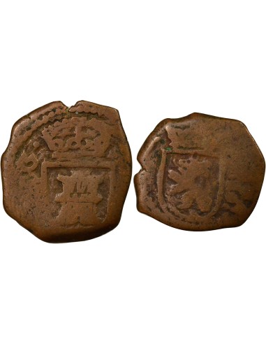 Espagne Charles II d'Espagne 2 maravedis Cuivre 1680