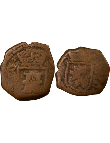 Espagne Charles II d'Espagne 2 maravedis Cuivre 1680