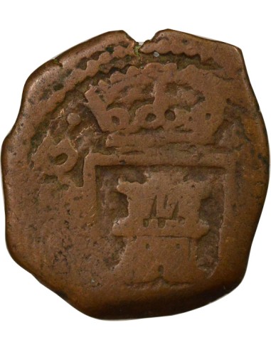 Espagne Charles II d'Espagne 2 maravedis Cuivre 1680