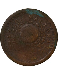 Argentine 20 decimos Bronze 1827-1830 2