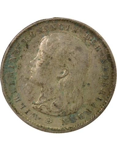 Pays-Bas Wilhelmina I 25 cents Argent 1895 Utrecht